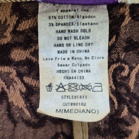 Vintage 90s Y APPAREL Women's Jacket Self Belt Standup Ruffle Collar Brown Small - Picture 6 of 15